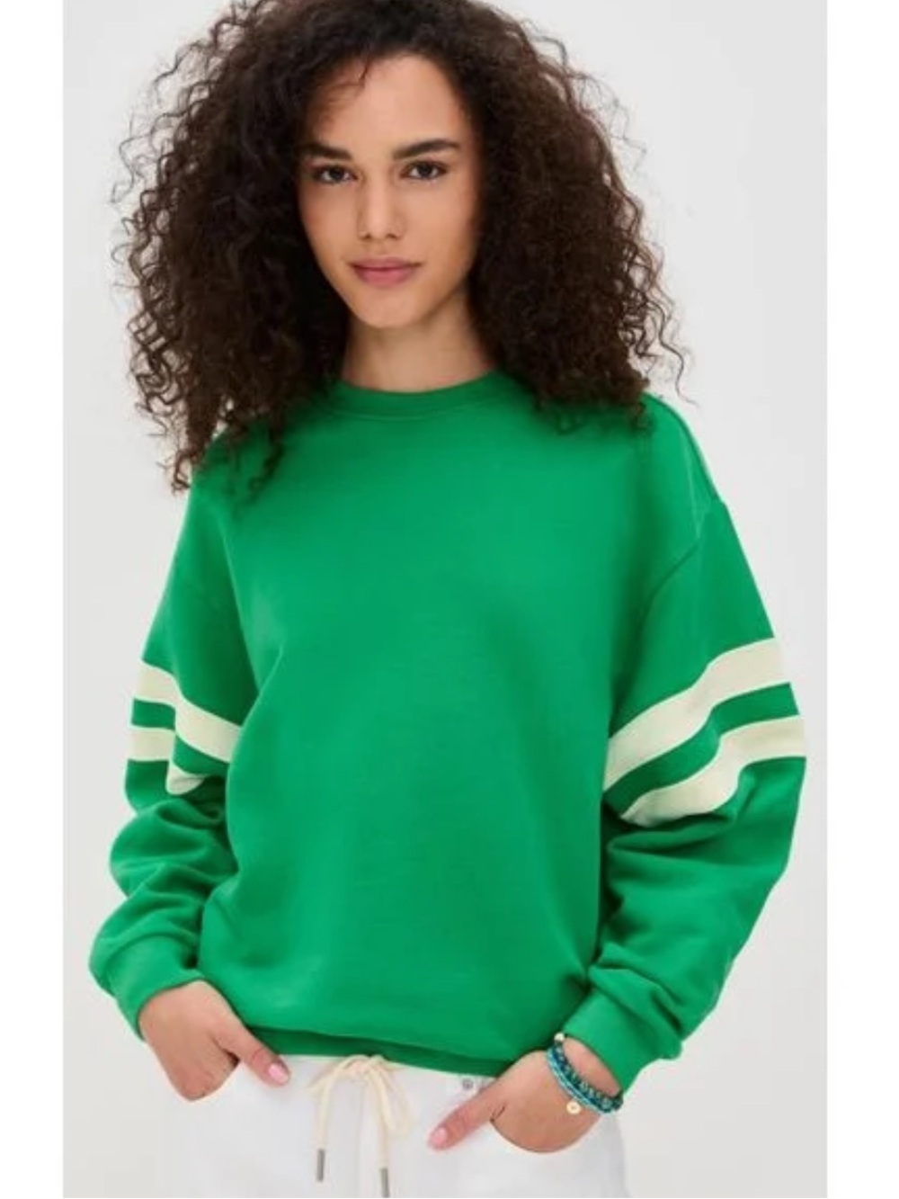 Clare V. Oversized Varsity Sweatshirt
Anthropologie green size medium NEW